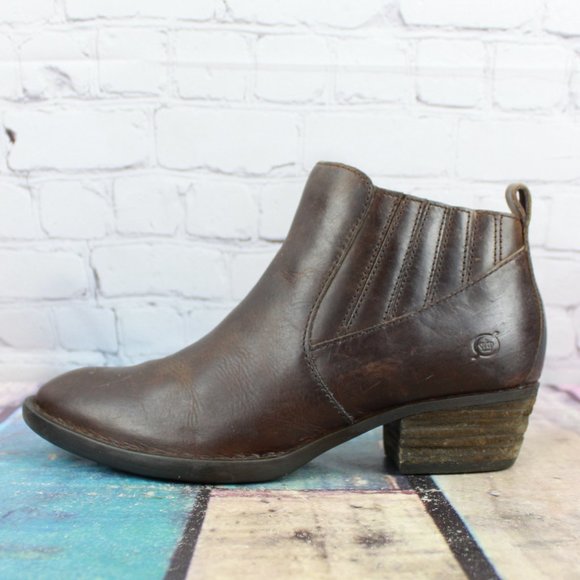Born Shoes - BORN Beebe Pointed Toe Ankle Fashion Boots Sz 7.5